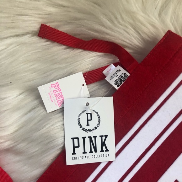 NWT Rare Victoria Secret PINK Badgers Pennant Flag - Picture 2 of 5